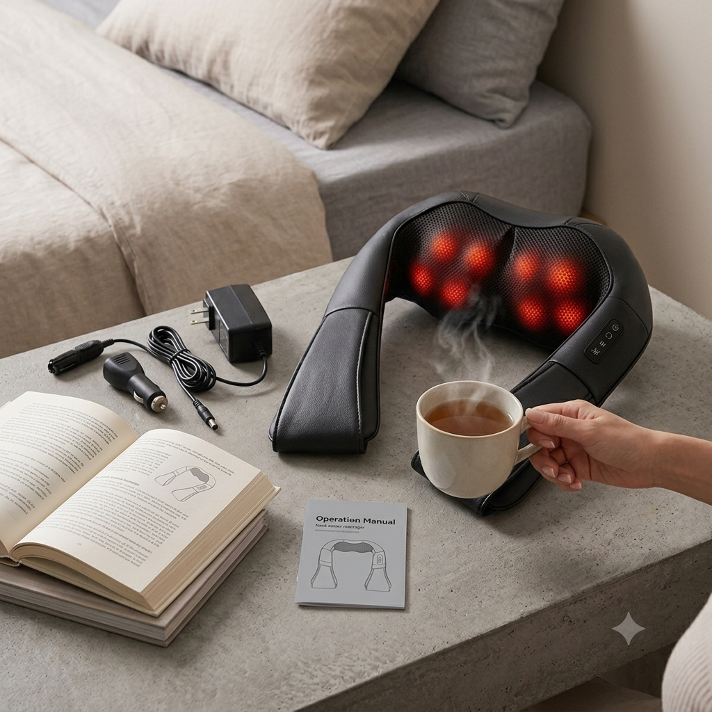 GlowWell neck and shoulder massager product angle