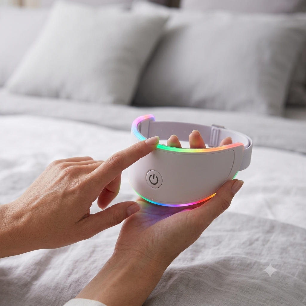 GlowWell LED face mask with facial light options