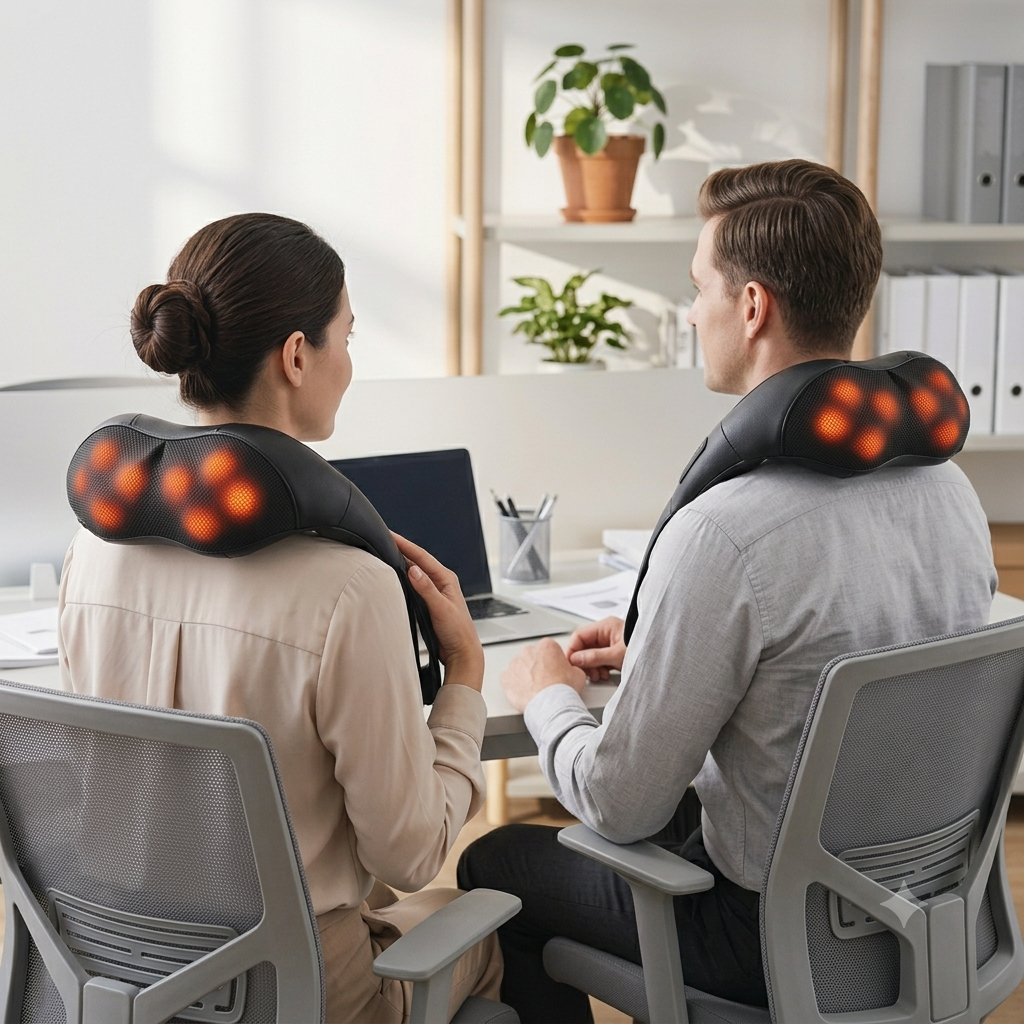 GlowWell Shiatsu Neck Massager use case image