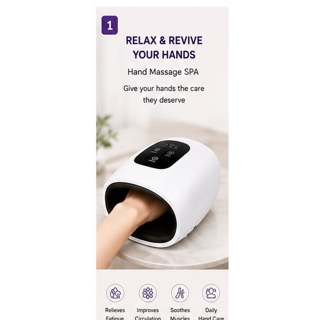 Compression Hand & Palm Massager with Heat