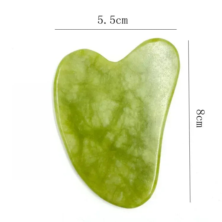 GlowWell Gua Sha & Jade Roller Set — Face Sculpting