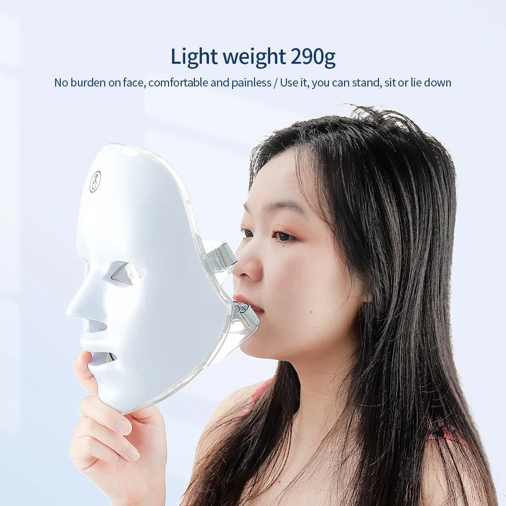 GlowWell 7 Colour LED Face Mask — Light Therapy