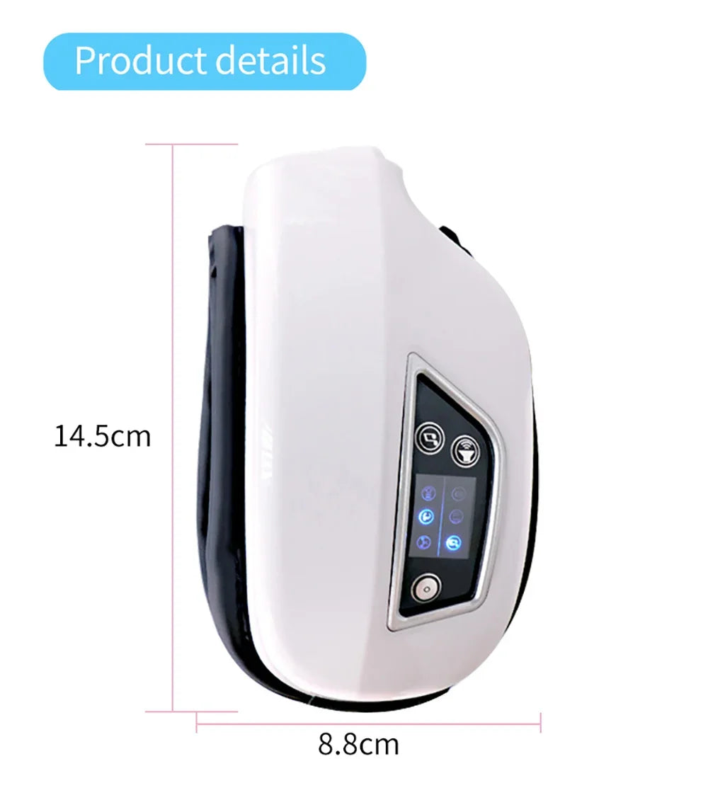 GlowWell Smart Eye Massager — Heat, Vibration & Bluetooth