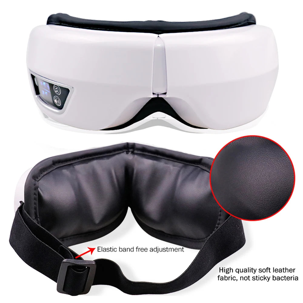 GlowWell Smart Eye Massager — Heat, Vibration & Bluetooth