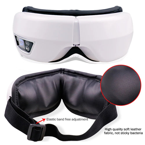 GlowWell Smart Eye Massager — Heat, Vibration & Bluetooth