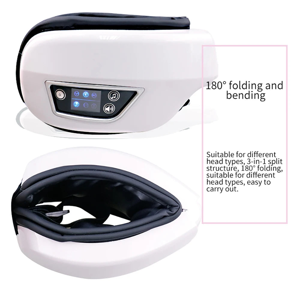 GlowWell Smart Eye Massager — Heat, Vibration & Bluetooth