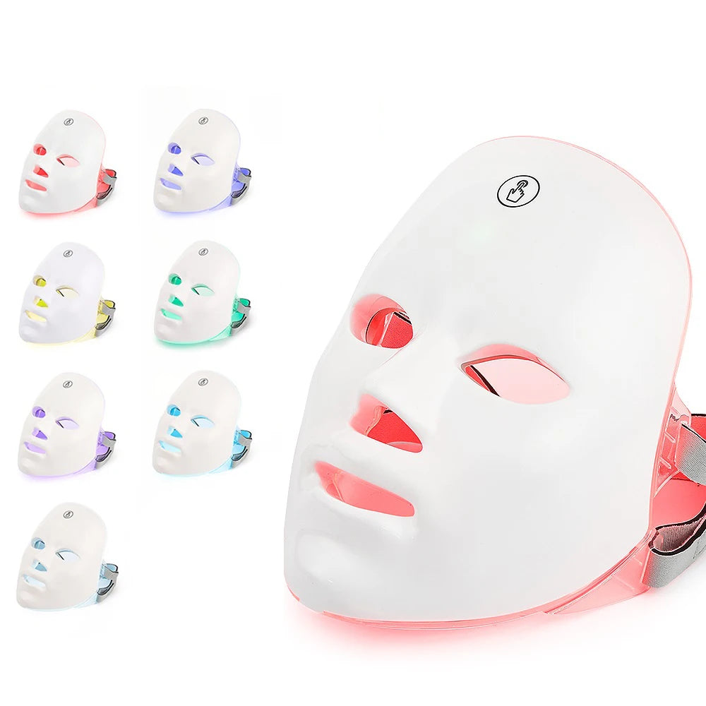 GlowWell 7 Colour LED Face Mask — Light Therapy