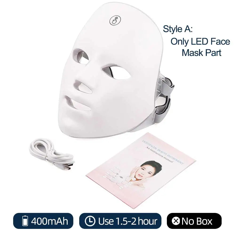GlowWell 7 Colour LED Face Mask — Light Therapy