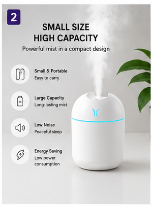 Mini USB Aroma Diffuser & Humidifier