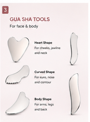6-Piece Facial Sculpting Set – Gua Sha & Ice Roller