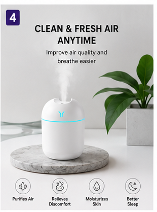 Mini USB Aroma Diffuser & Humidifier
