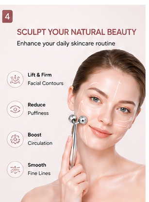 6-Piece Facial Sculpting Set – Gua Sha & Ice Roller