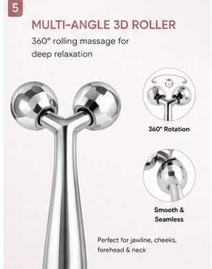 6-Piece Facial Sculpting Set – Gua Sha & Ice Roller