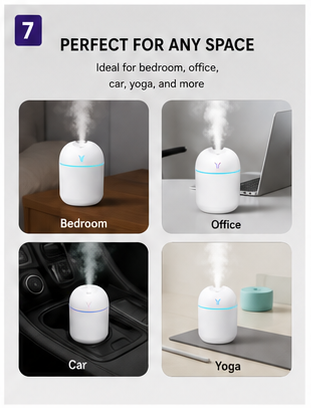 Mini USB Aroma Diffuser & Humidifier