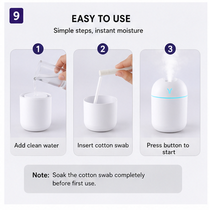 Mini USB Aroma Diffuser & Humidifier