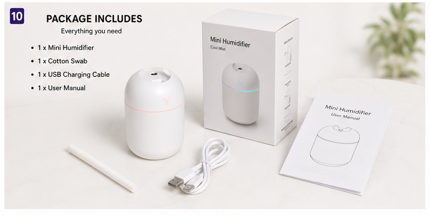 Mini USB Aroma Diffuser & Humidifier