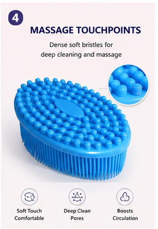 Silicone Exfoliating Body Scrubber